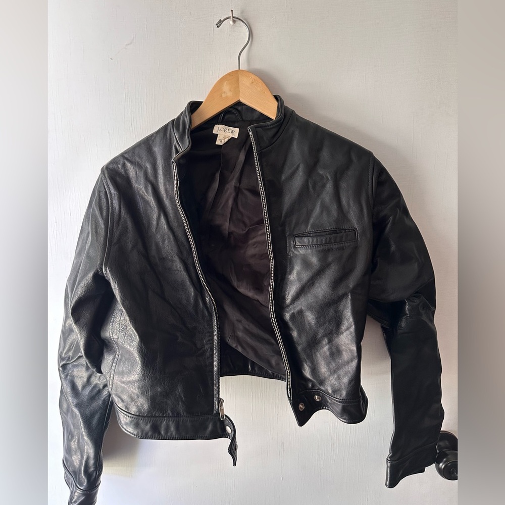 Leather Bomber Jacket